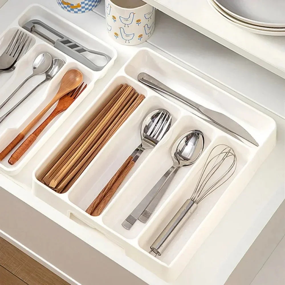 Organisateurs de couverts extensible pour tiroir