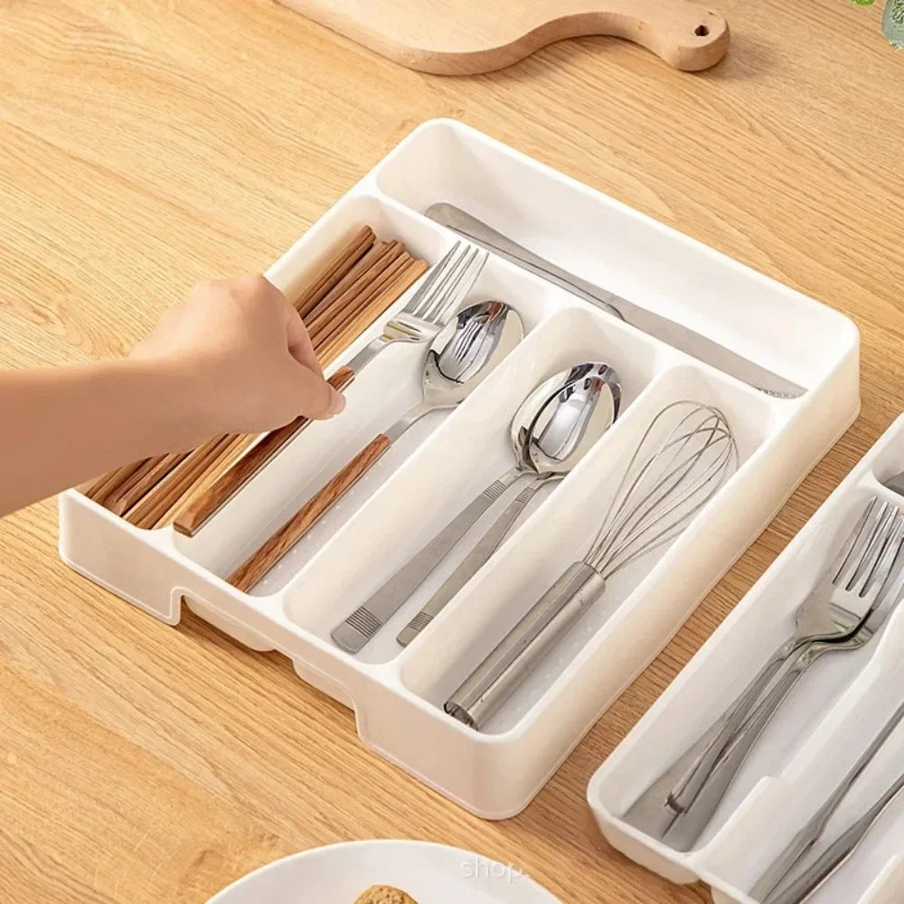 Organisateurs de couverts extensible pour tiroir